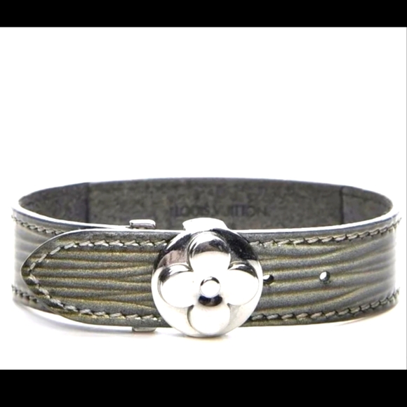 SOLD Louis Vuitton Cyber Epi Metallic Leather Cuff SN0999 - Picture 1 of 6